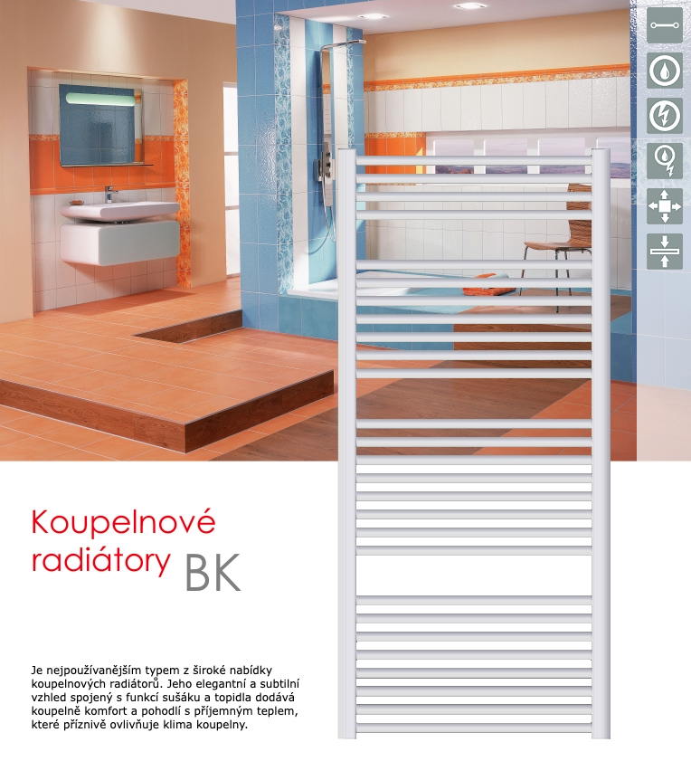 Koupelnové radiátory BK